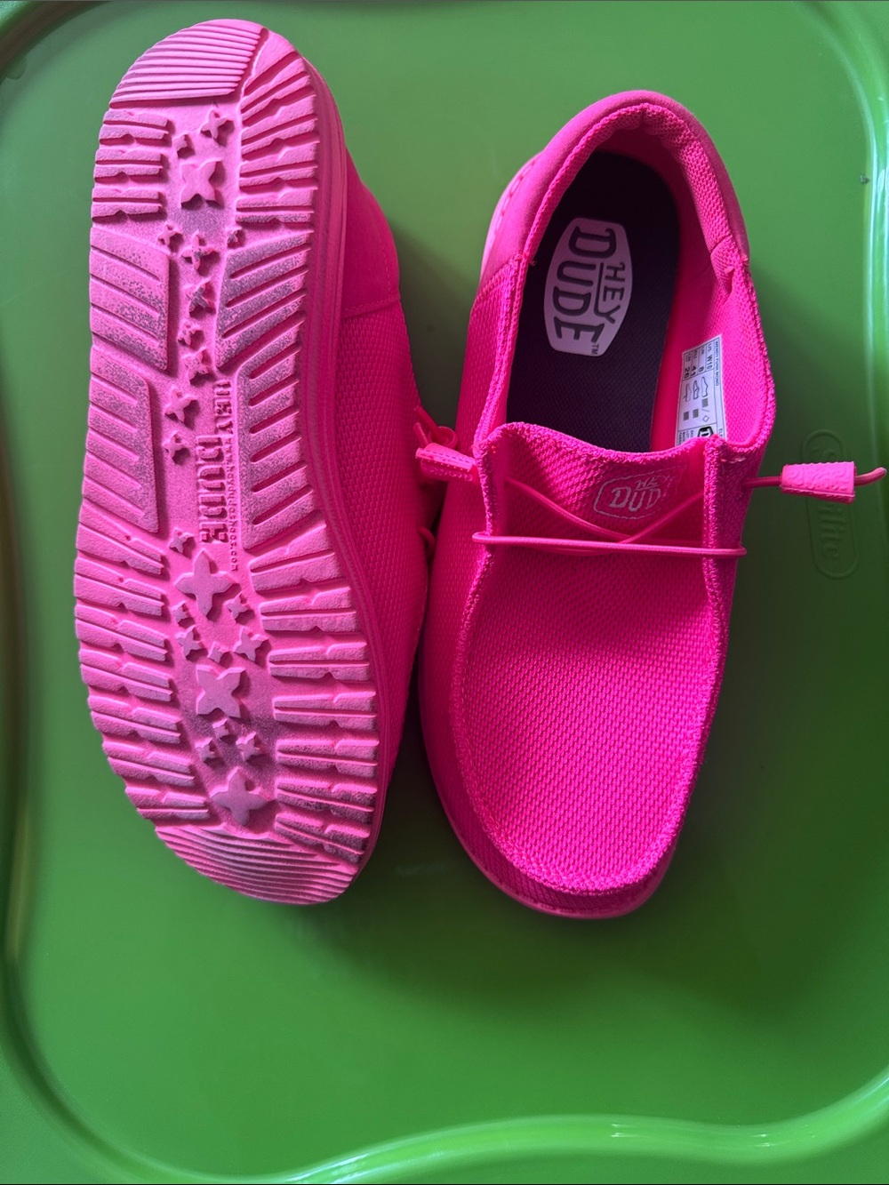 Hey Dude Women’s Hot Pink Slip-On Sneakers